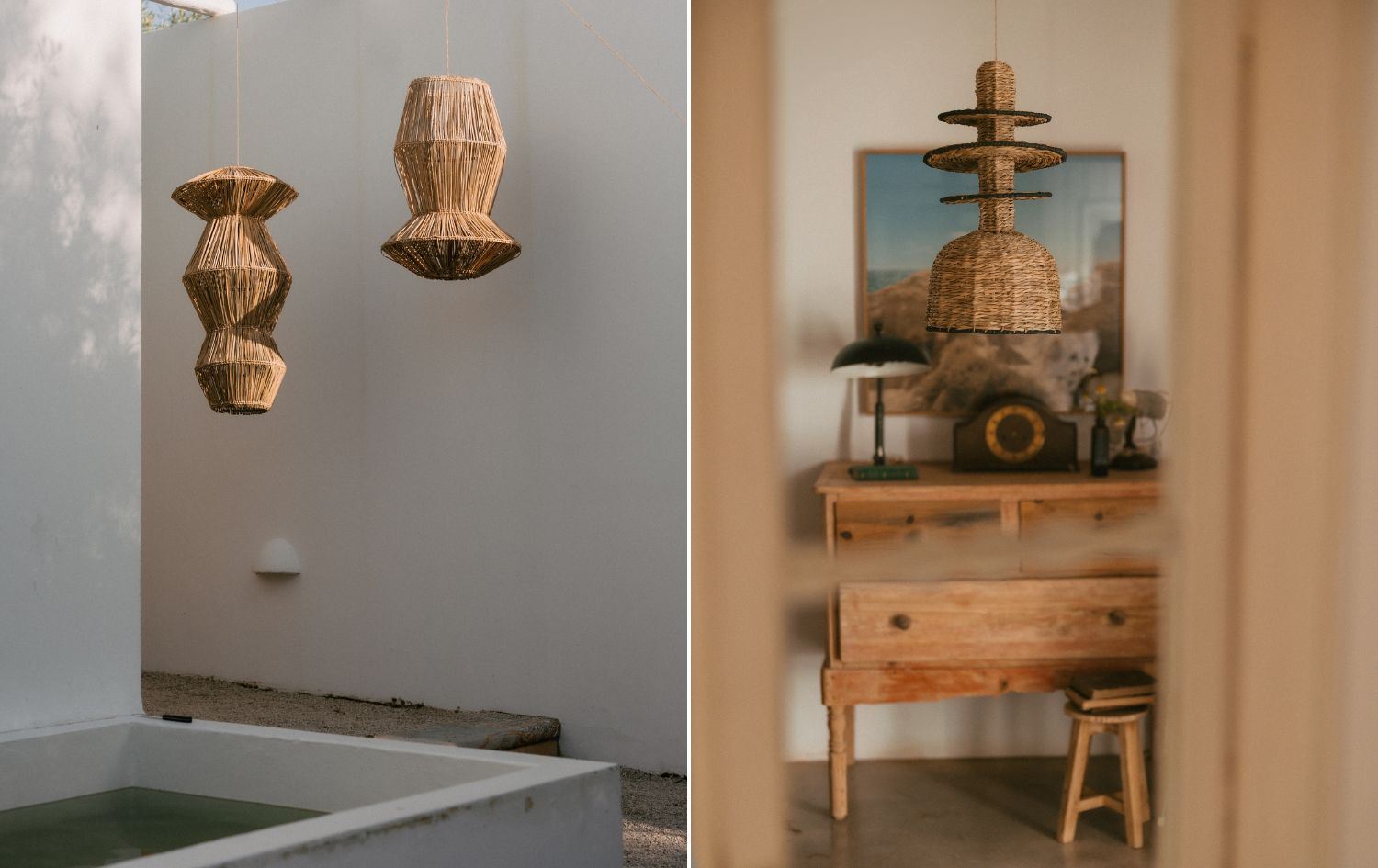 tables et chaises en bois dans le restaurant Hermanos Guadalupe