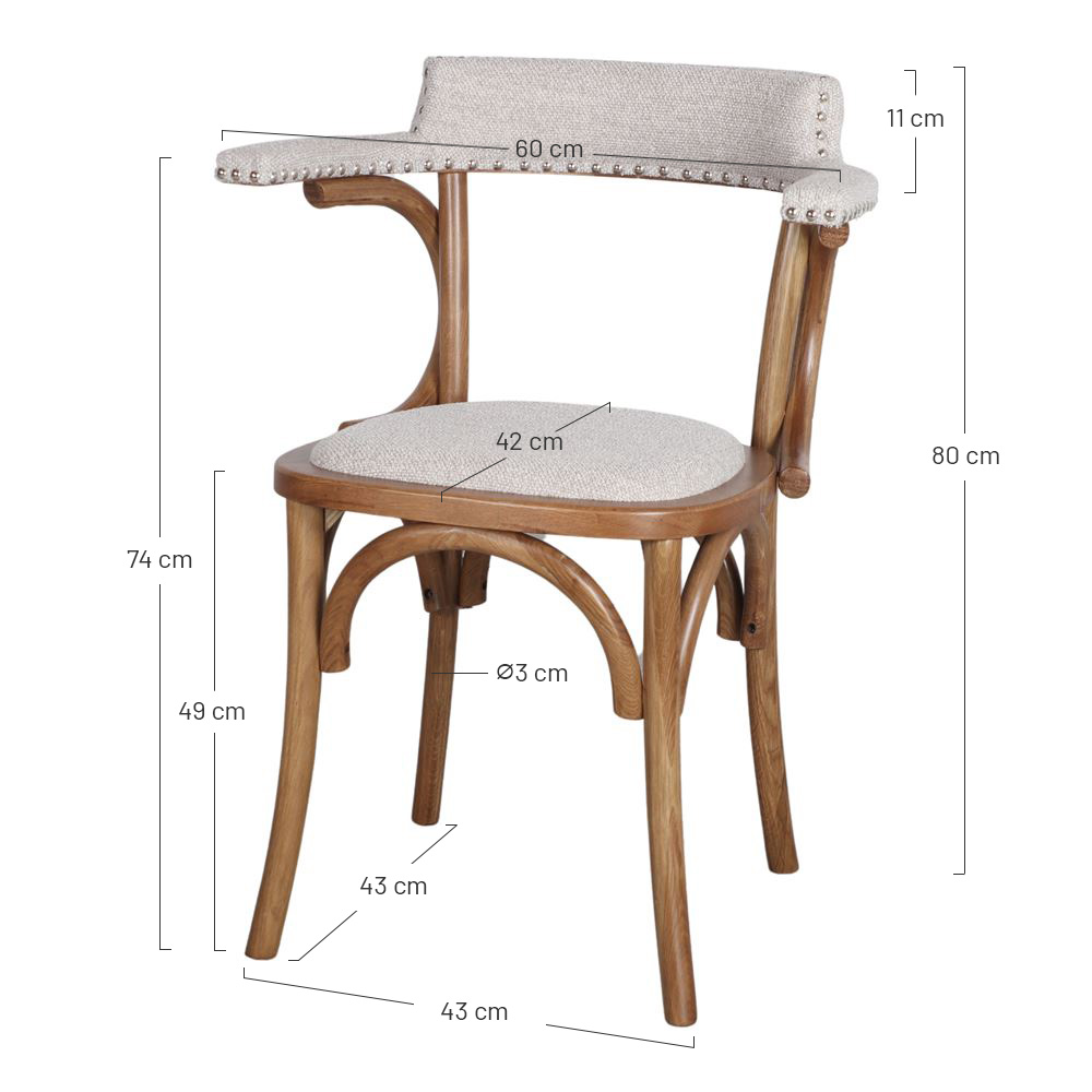 CHAISE TAPISSÉE EMILY – Image 4