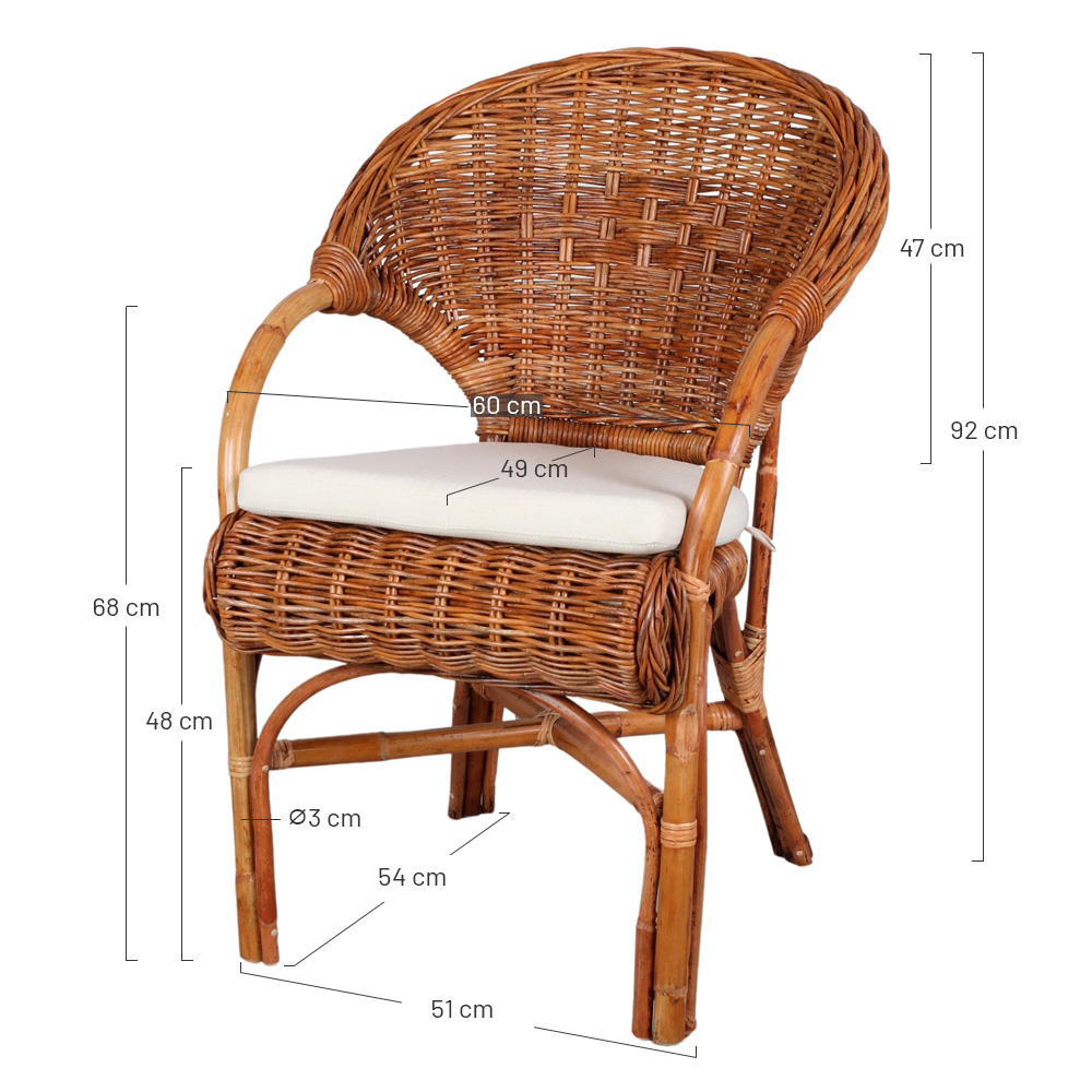 CHAISE EN ROTIN PETRAS – Image 5