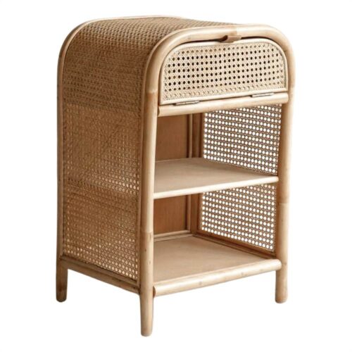 TABLE DE NUIT EN ROTIN LINDSEY, style Méditerranéen | Trouvez-la chez MisterWils. Plus de 4000m² d'exposition. 1