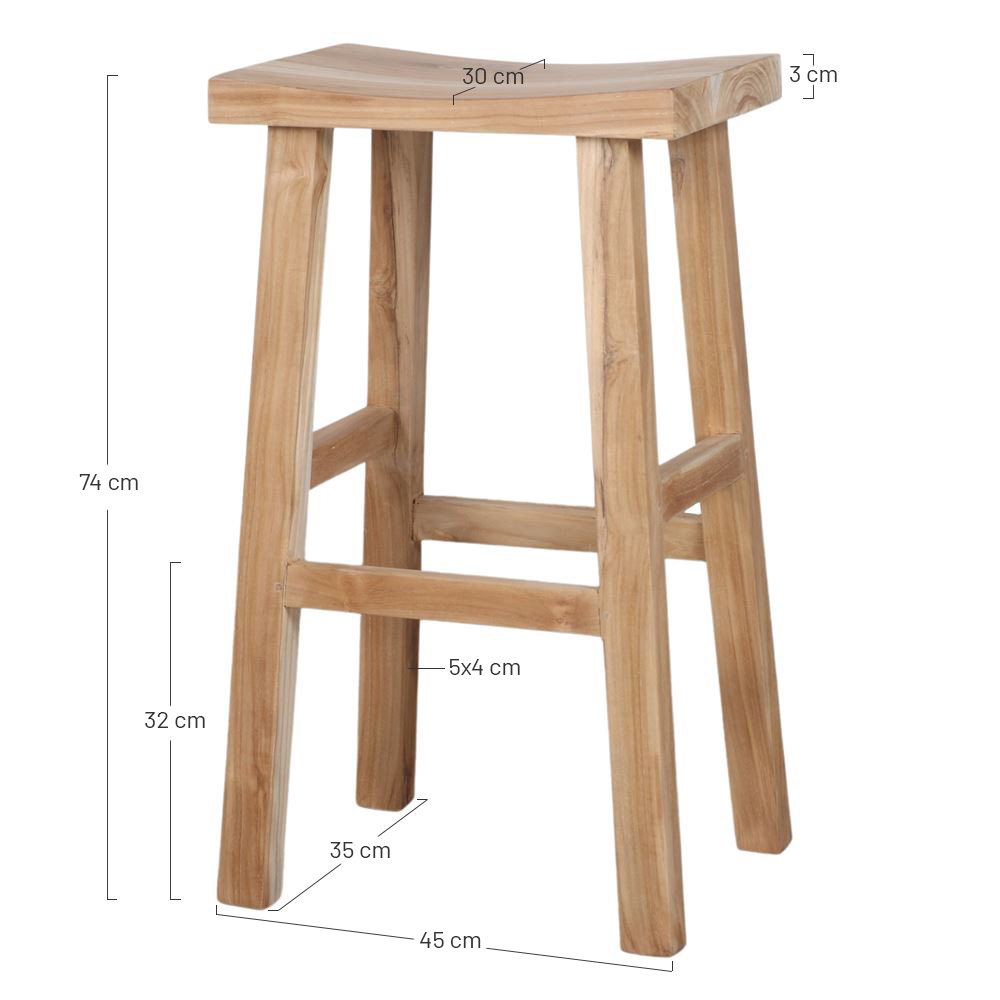 TABOURET EN BOIS CARLUX – Image 5
