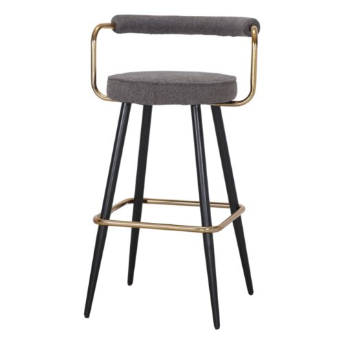 TABOURET HAUT TAPISSÉ DENZEL, style Contemporain | Trouvez-la chez MisterWils. Plus de 4000m² d'exposition. 2